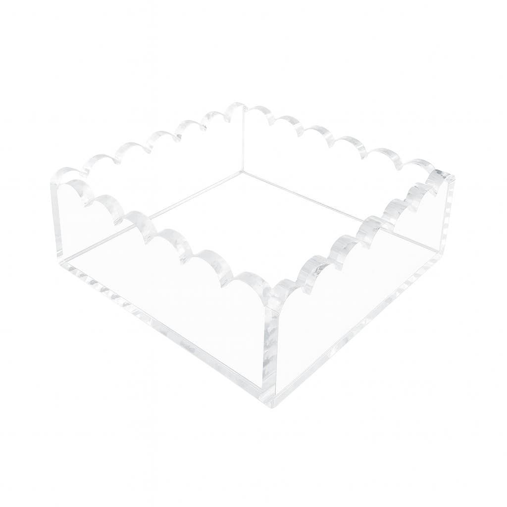 Scalloped Cocktail Napkin Holder