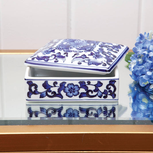 Blue Chinoiserie Trinket Box