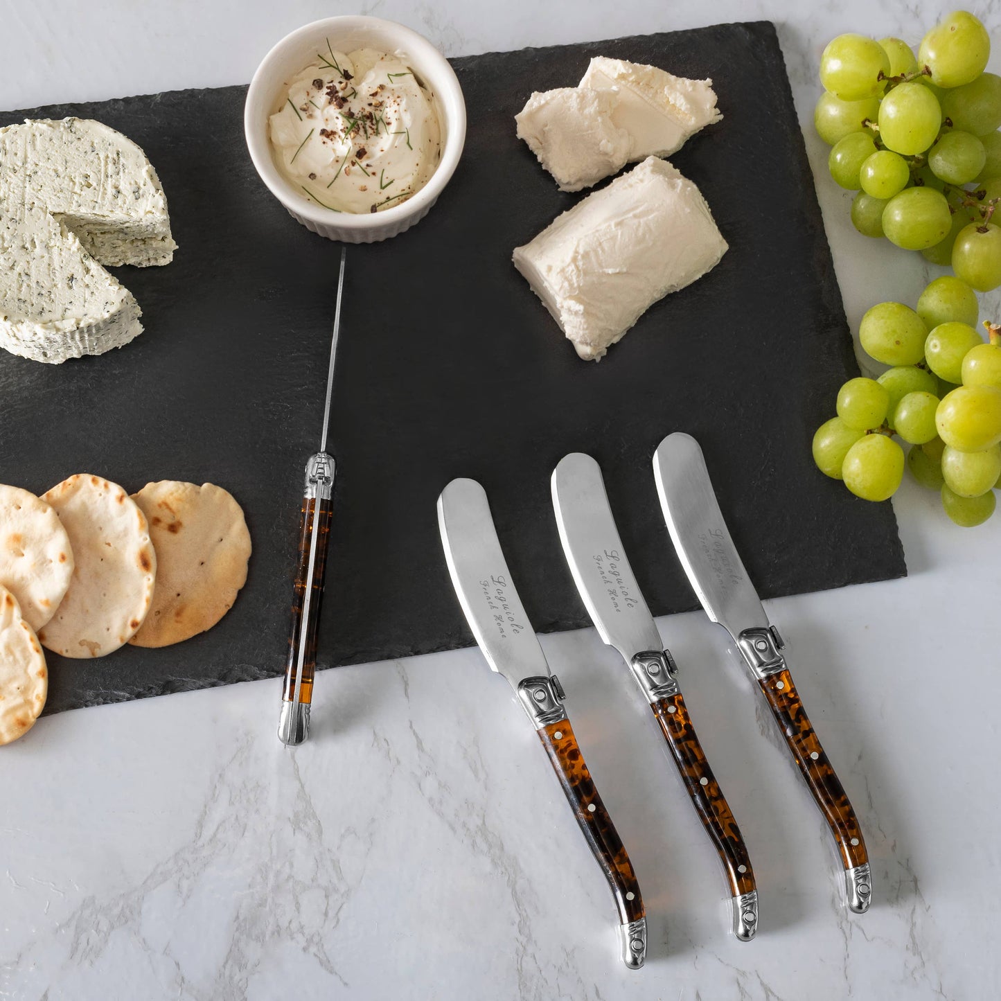 Laguiole 4-Pc Tortoise Shell Spreader Set