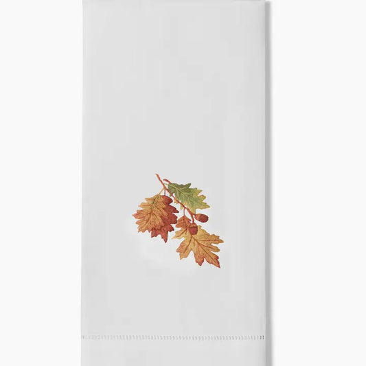 Leaves & Acorns Hand Towel