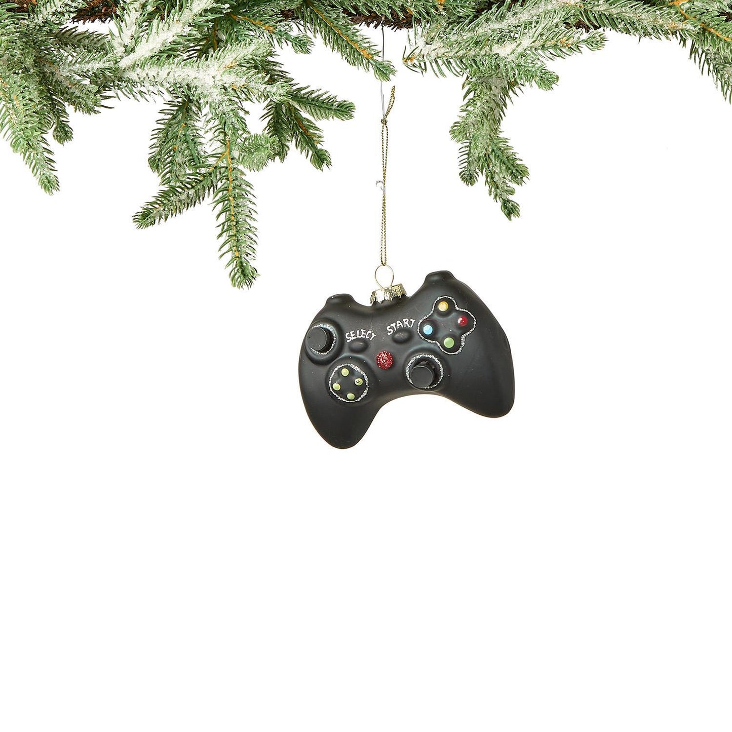 Glass Gamer Remote Ornament