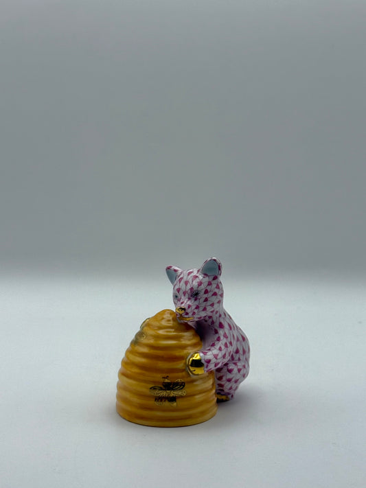 Raspberry Bear with Honey Jar
