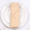 Madison Stripe Napkin - Orange/White S/6