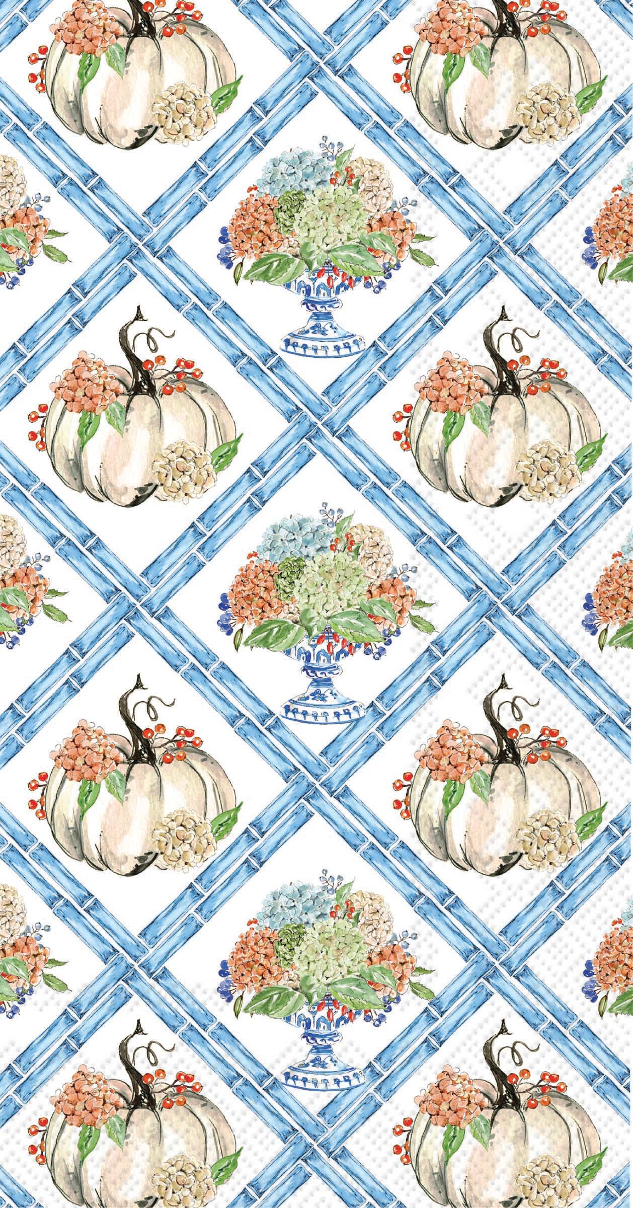 Fall Hydrangea Trellis - Paper Guest Towels