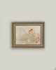 Small Garden Framed Antique Art: 10x8