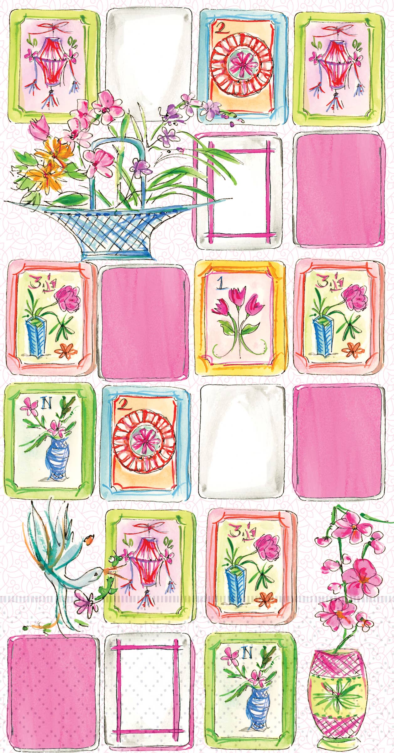 Mahjong Paper Guest Towels Rosanne Beck