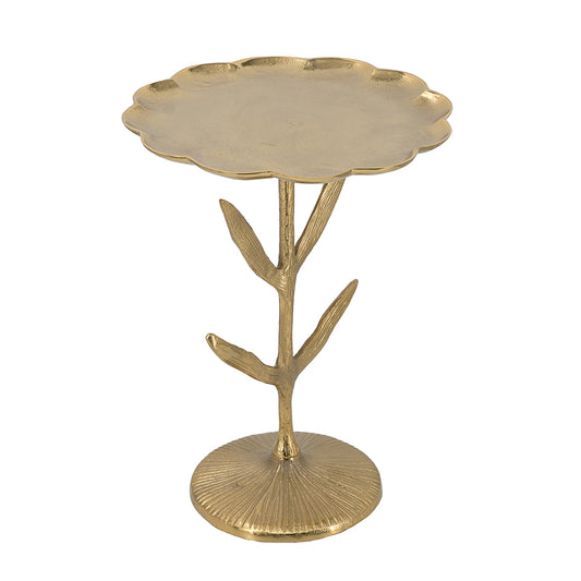 Side Table w/ Leaf Accents