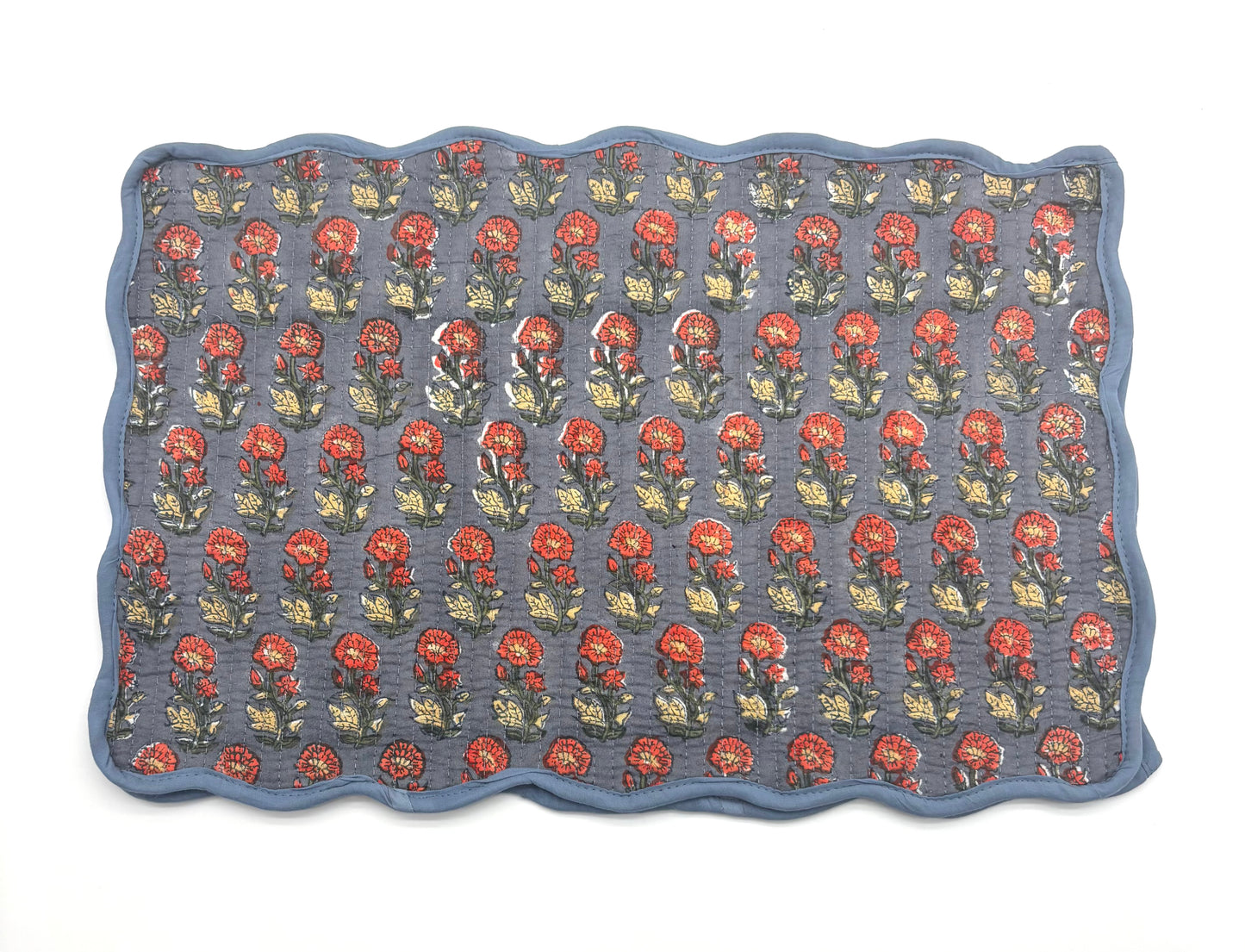 Double-sided Hand Blocked Placemats, S/4