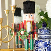 Tartan Plaid 15" Hand-Painted Wood Nutcracker