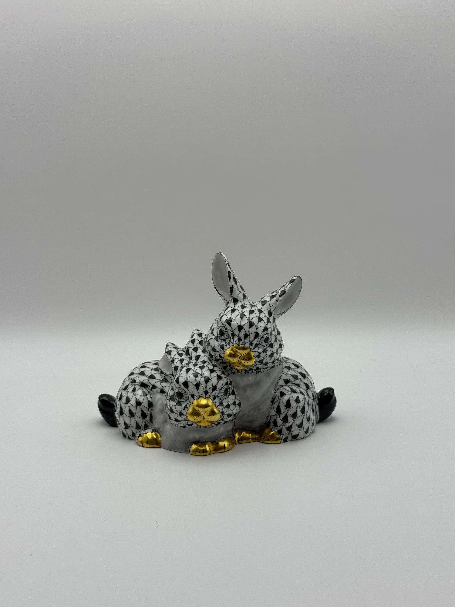 Black Snuggling Bunnies