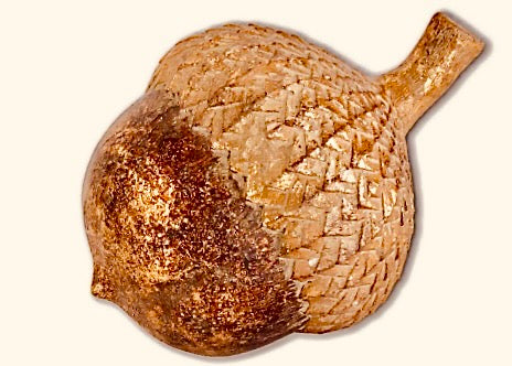 Gold Gilded Resin Acorn - 2 Sizes