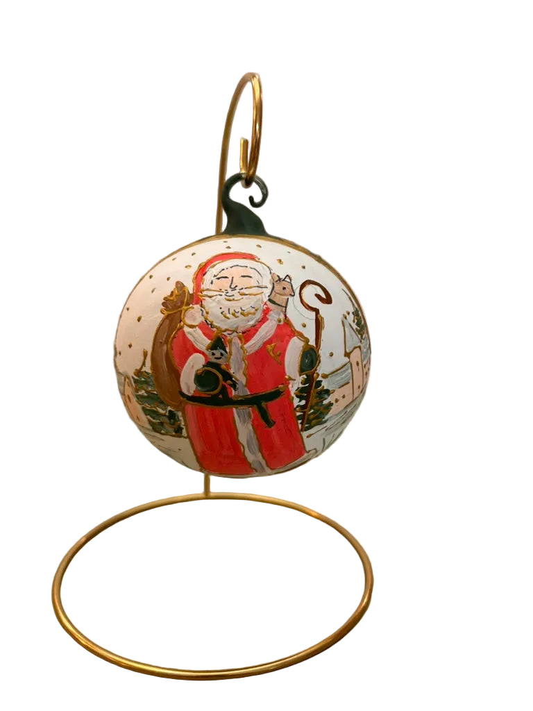 4" Santa Ornament