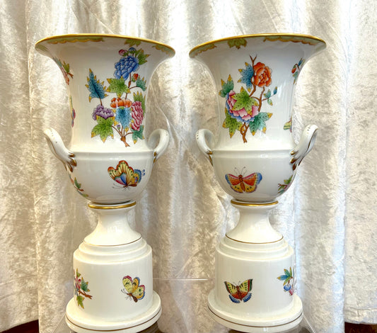 Pair of Queen Victoria Urns