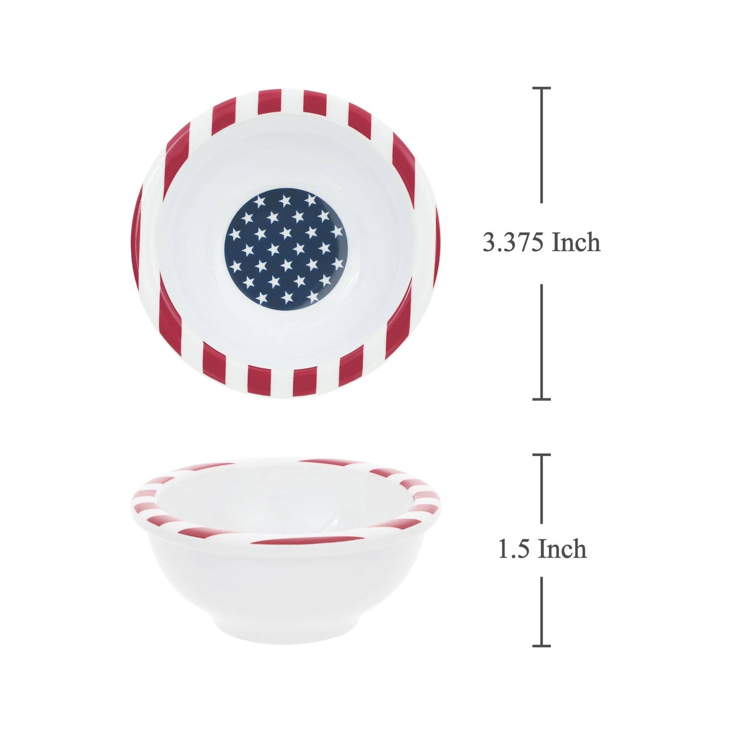 American Flag 3 3/8" Mini Bowl