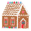 Gingerbread House Shaped Jigsaw Puzzle 87pc