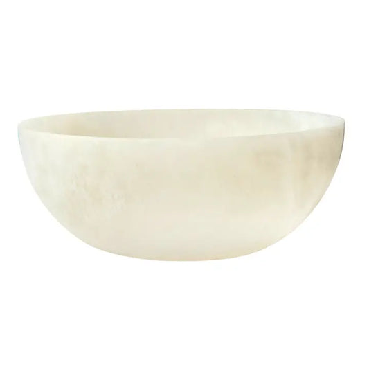 Lucente Resin Matte White Salad Bowl