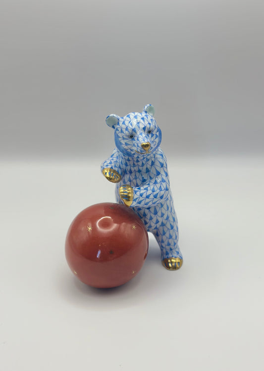 Bear with Ball Blue