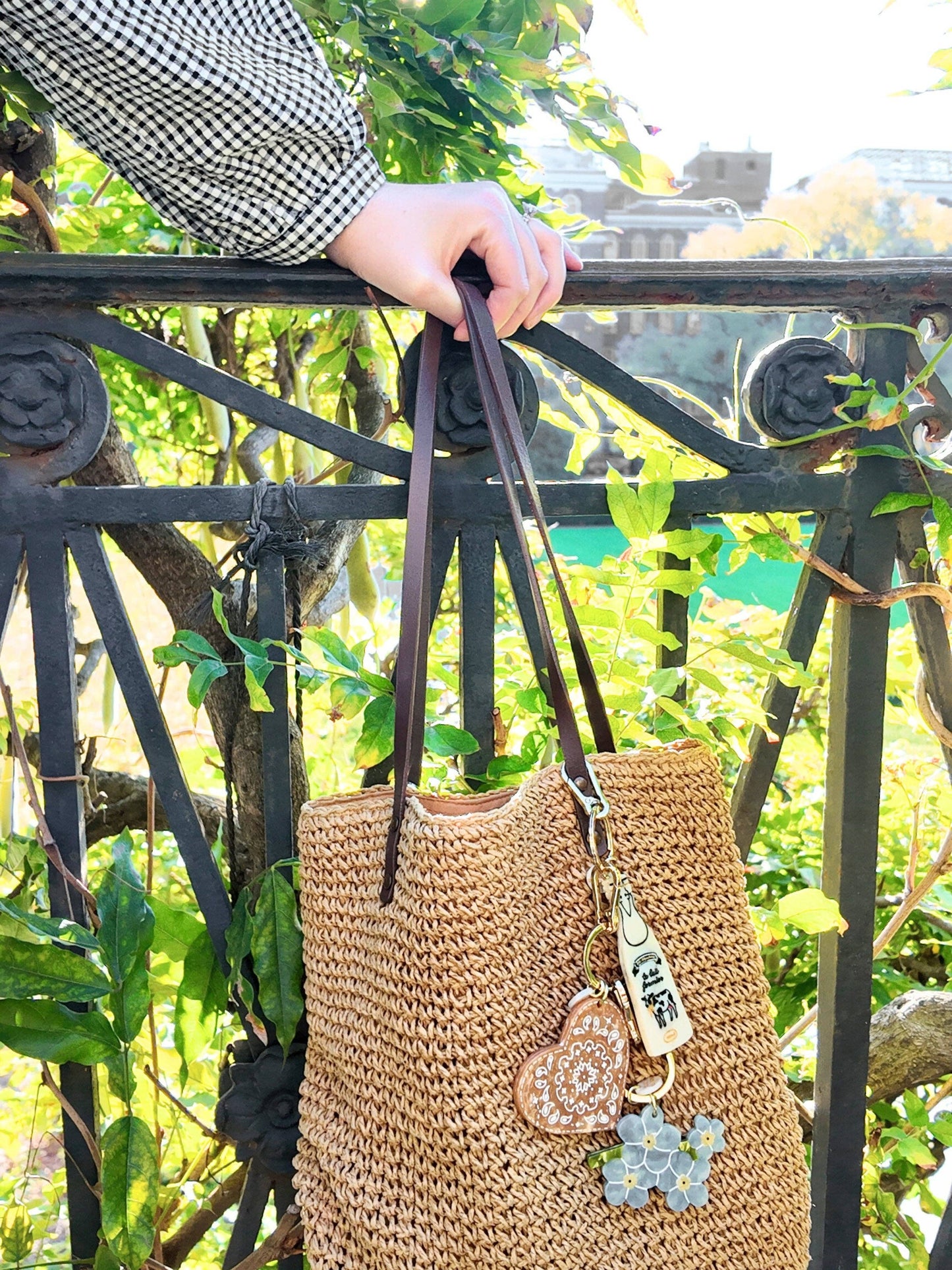 Forget-Me-Not Bag Charm + Keychain