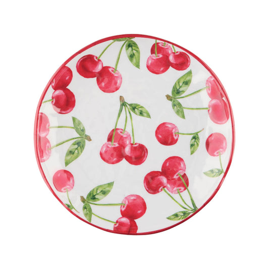 Cherry 6" Melamine Plate, S/4
