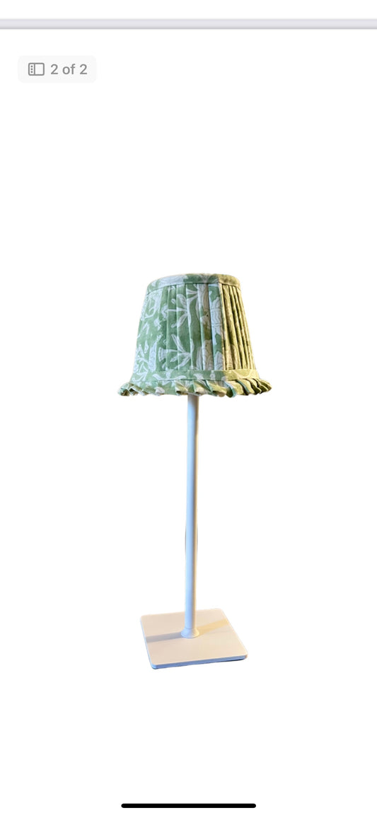 Green Fabric Lampshade