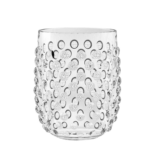 Hobnail Clear Acrylic: Stemless 15 oz., Set of 6