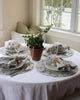Camellia Floral Round Cotton Placemats, Set of Four