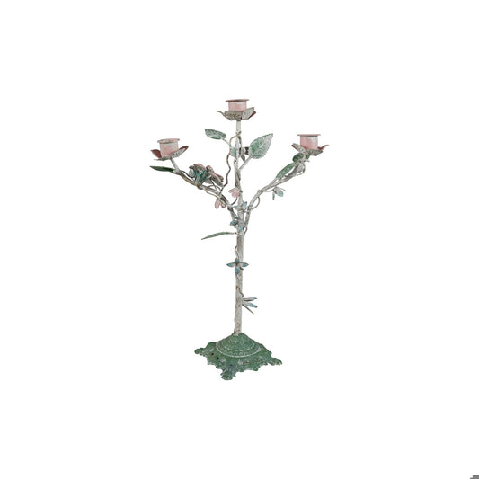 Metal Vintage Reproduction Toleware Candelabra