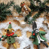 Hamdmade Felt Bernard the Dog Hanging Christmas Decoration