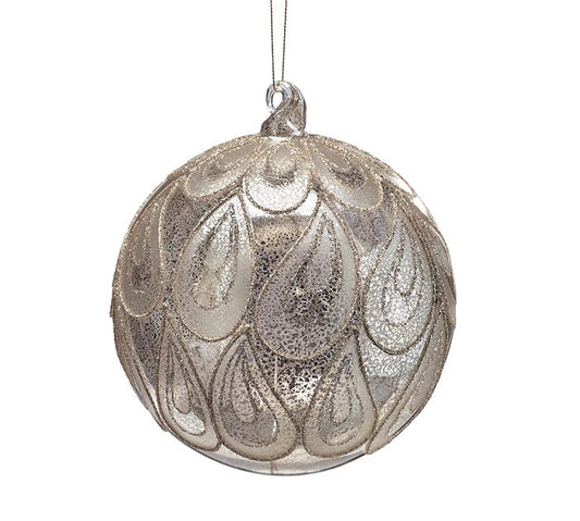 6.5" Paisley Ball Ornament