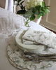 Camellia Floral Round Cotton Placemats, Set of Four