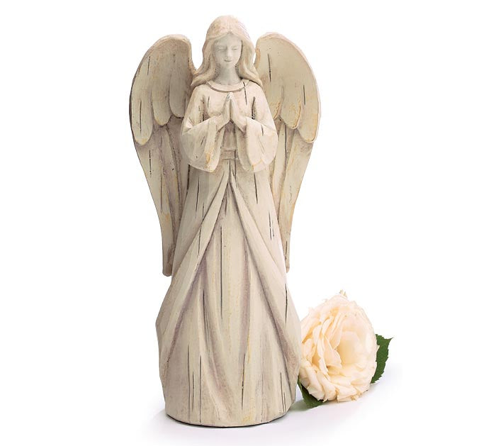 Praying Angel Ivory w/ Gold Accents