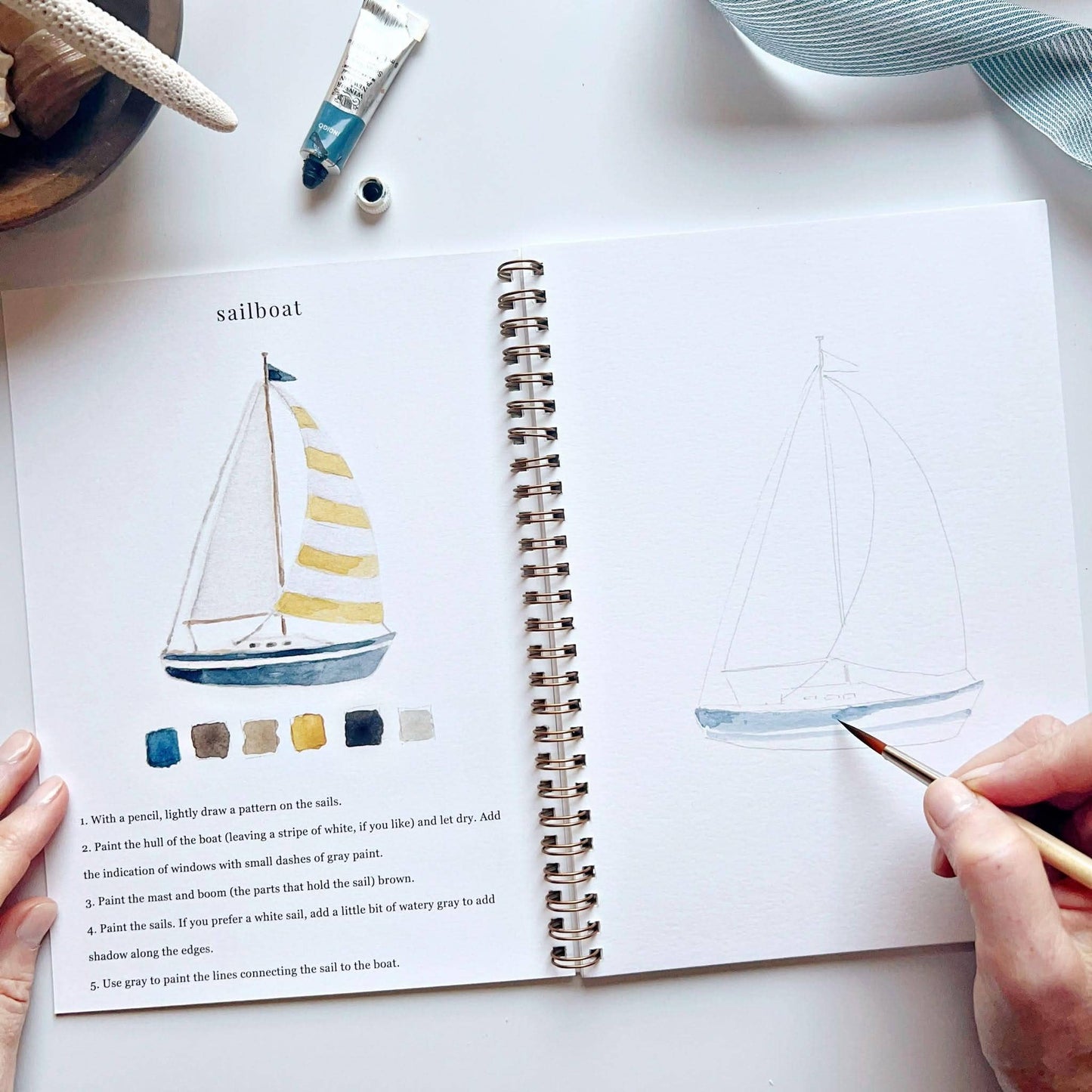SEASIDE Watercolor Workbook