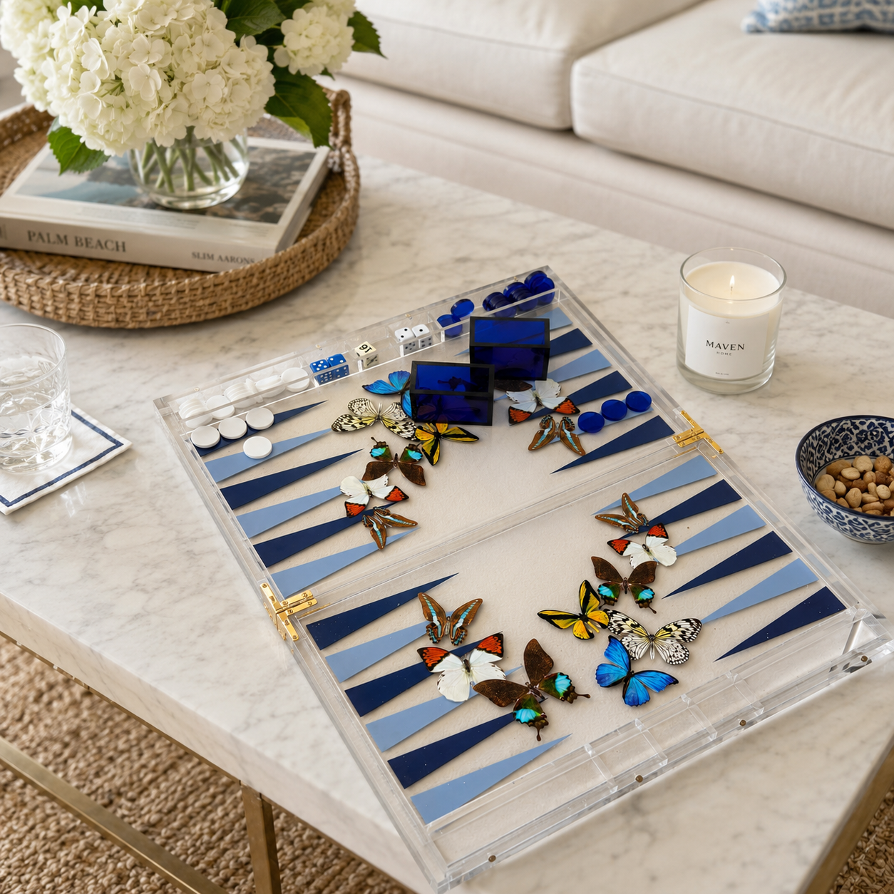 Backgammon Game- Butterfly