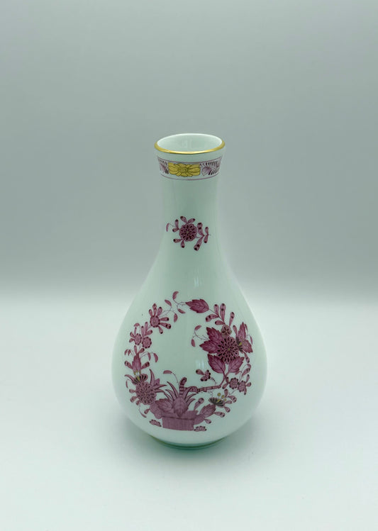 Chinese Bouquet Raspberry 6” Vase