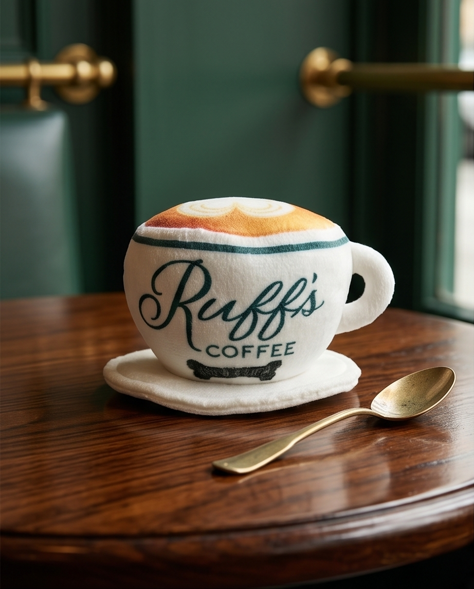 Ruff's Coffee Cup + Saucer - Dog Toy