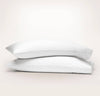Percale Hemmed Pillowcase Set: White / King