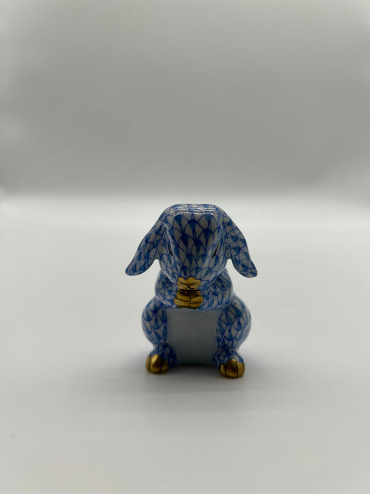 Praying bunny blue