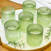 Sage Green Old Fashion Glass, Set of 6