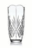 Dublin Cut Crystal Scalloped Vase