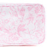 Pink Bow Toile Clear Coated Cosmetic Case