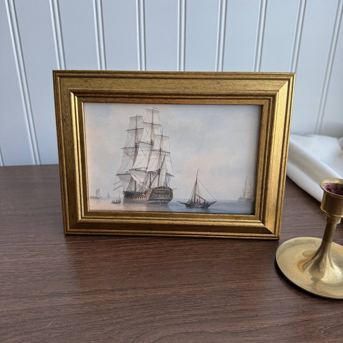 Vintage Style Pirate Ship Art Print - #2