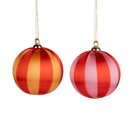 3' Striped Ball Ornament