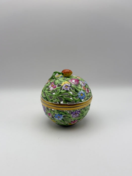 Trinket Box with Strawberry Finial