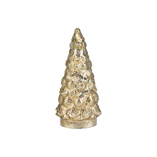 Glass Golden Ribbed Tree