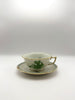 Chinese bouquet Coffee Cup w/saucer green