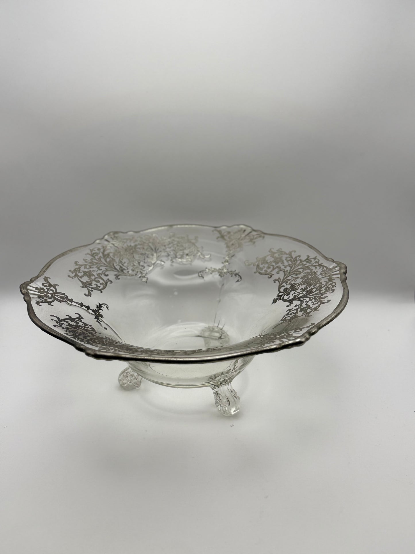 Sterling Overlay Centerpiece Fruit Bowl - Thumbnail 3