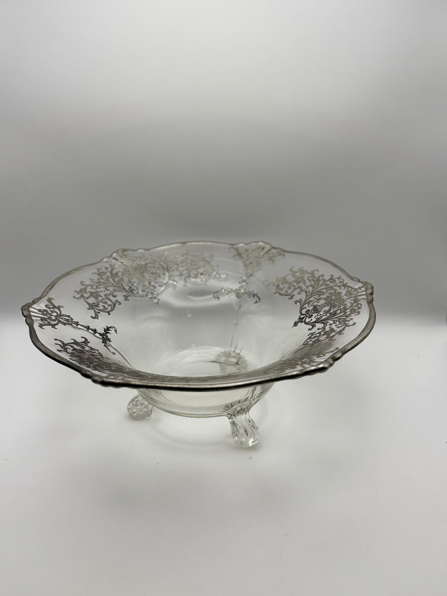 Sterling Overlay Centerpiece Fruit Bowl - Thumbnail 4
