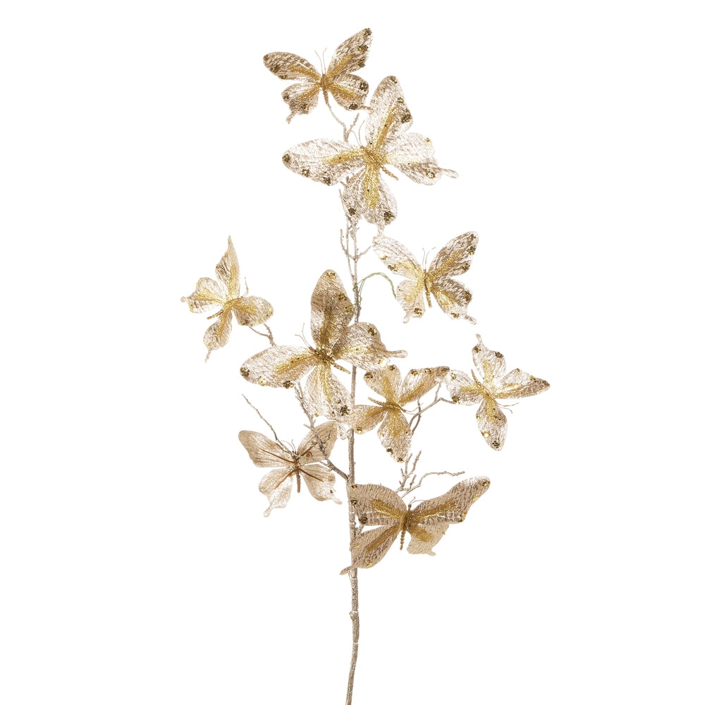 Glitter Gold Butterfly Spray