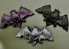 Glittery Clip On Halloween Bat Ornament