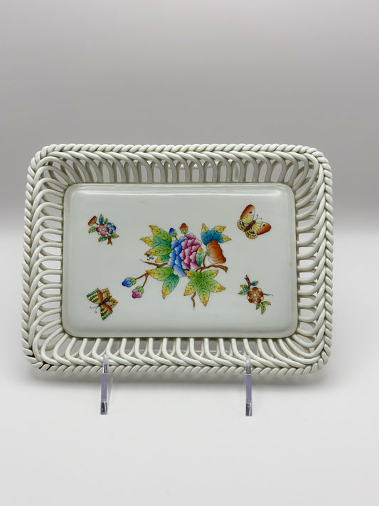 Open Weave Rectangular Tray Queen Victoria